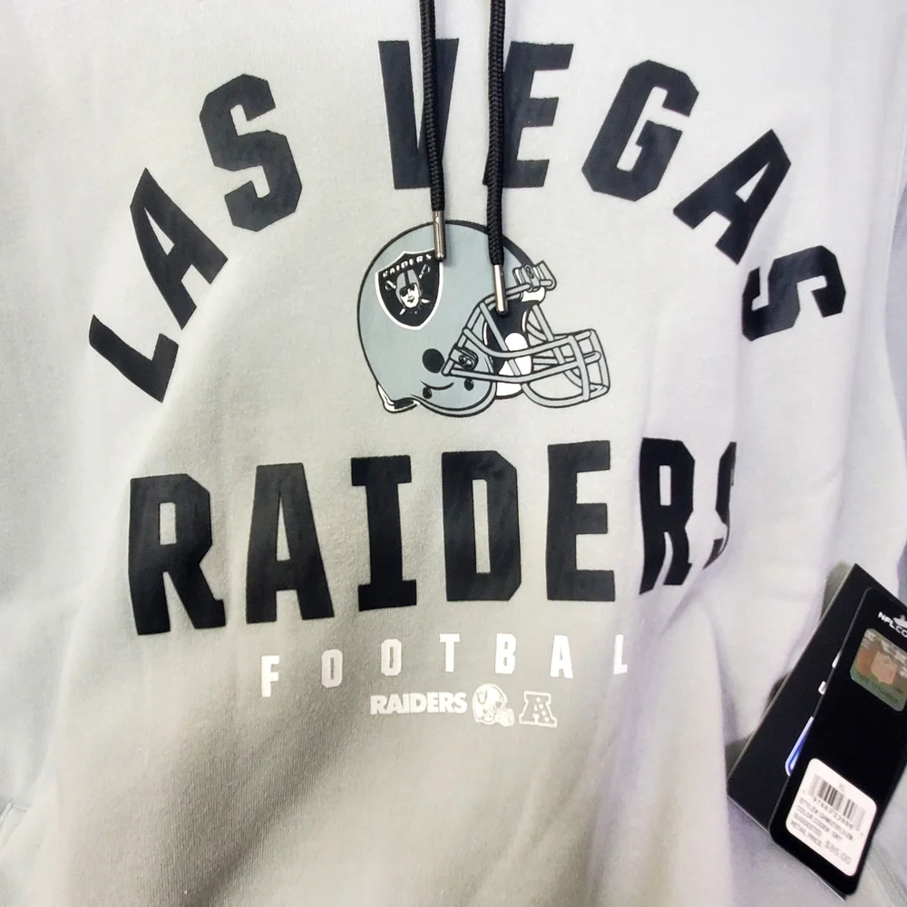 NFL Las Vegas Raiders Gray Hoodie NWT - Picture 4 of 9